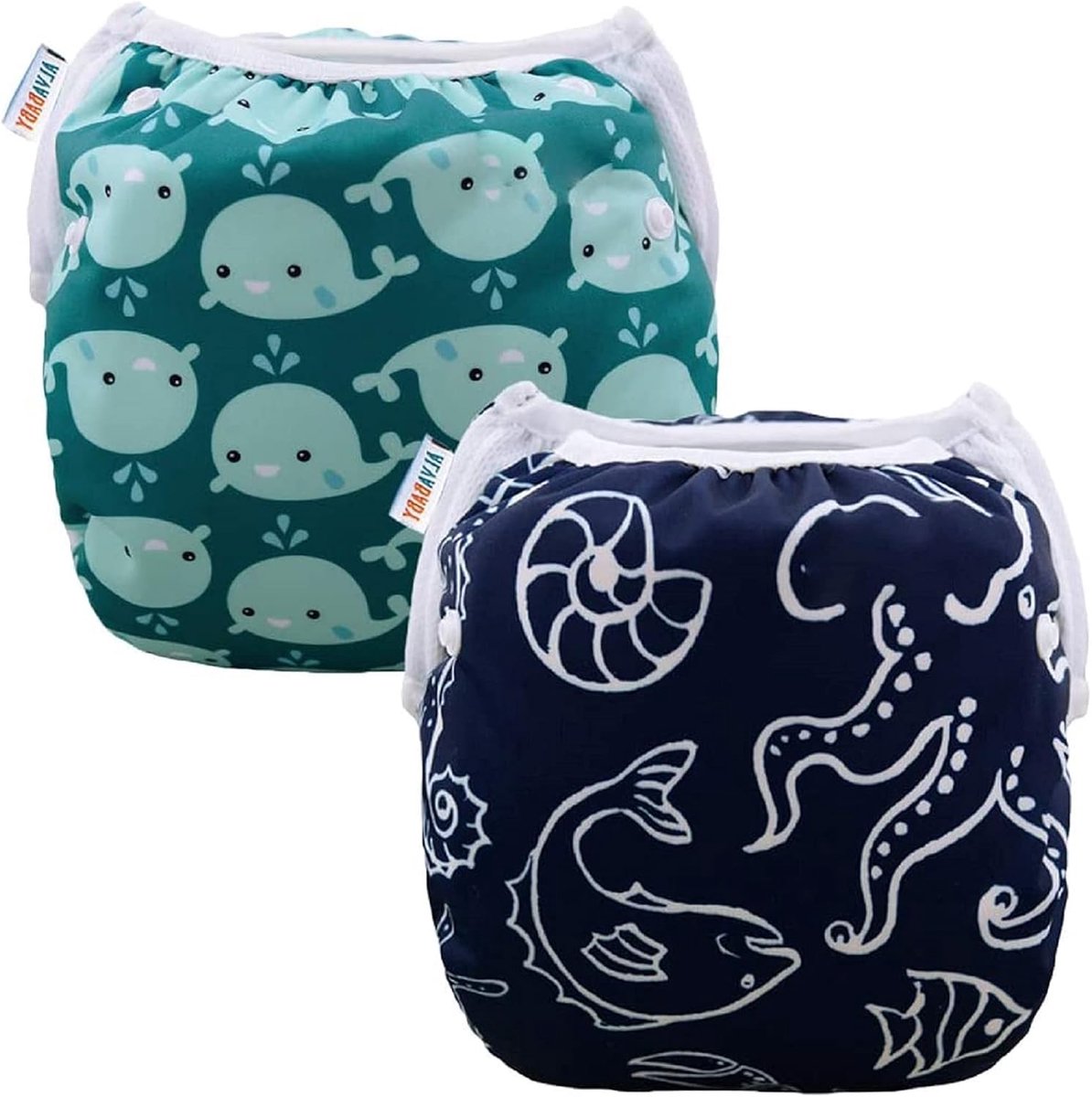 SnelShoppen - Herbruikbare Zwemluier voor Baby's en Peuters - 2 Stuks - Verstelbaar en Waterdicht - Geschikt voor 0-2 Jaar - Unisex - Perfect voor Zwe