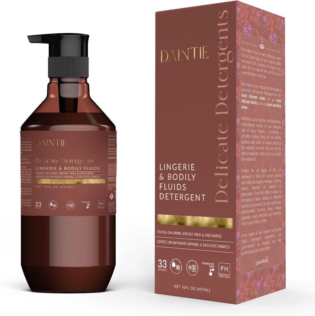 SnelShoppen - Delicaat Wasmiddel voor Lingerie, Intieme Stoffen, Enzymatische Vlekkenverwijderaar, pH Neutraal, 473 ml voor Hand- en Machinewas