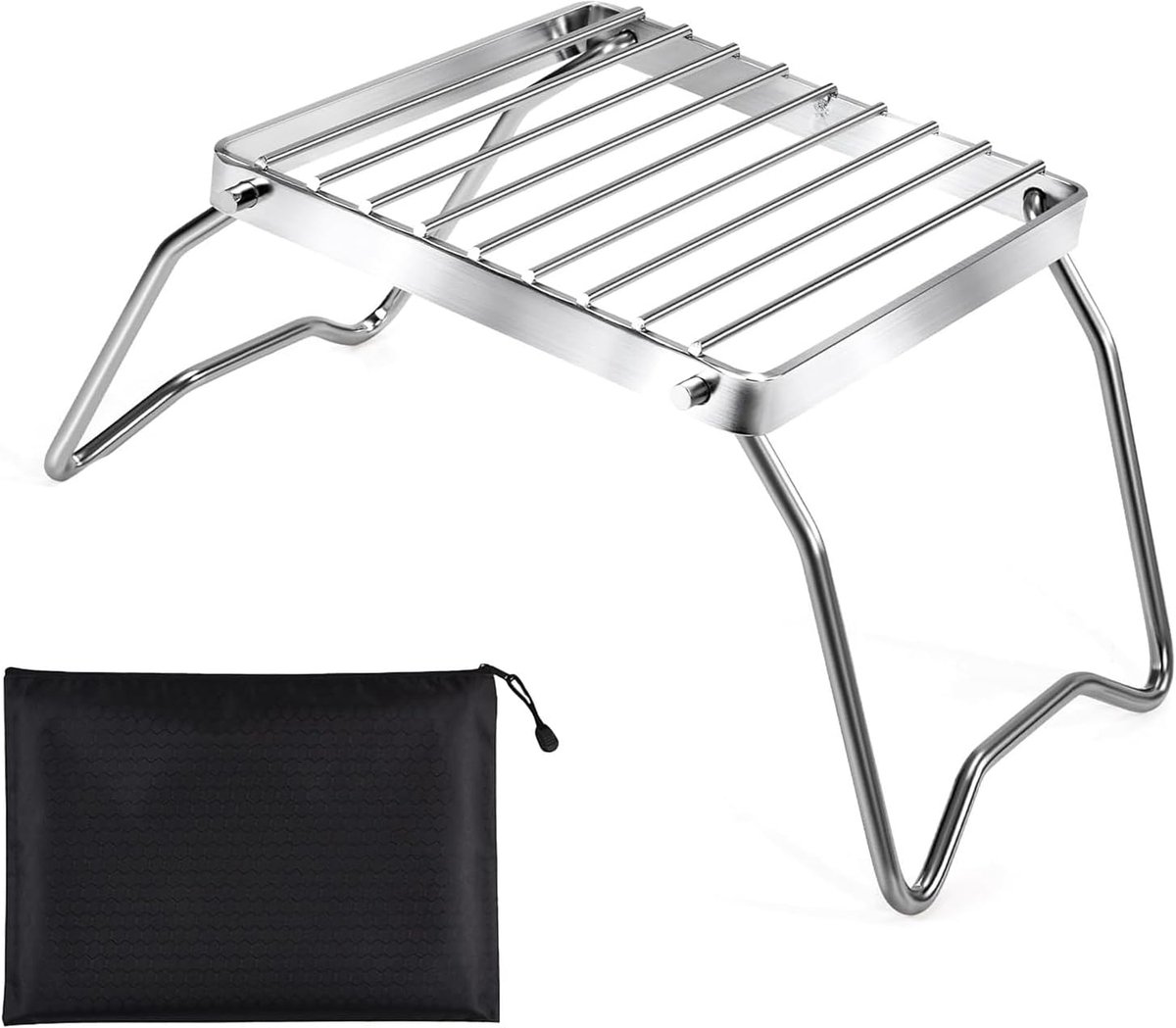Opvouwbare Draagbare Campinggrill - Inklapbare Mini-Grill voor Picknick en Kamperen, 16x16 cm