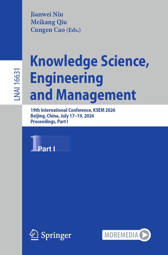 Springer Nature Proceedings Computer Science 1 - Knowledge S ... - cover