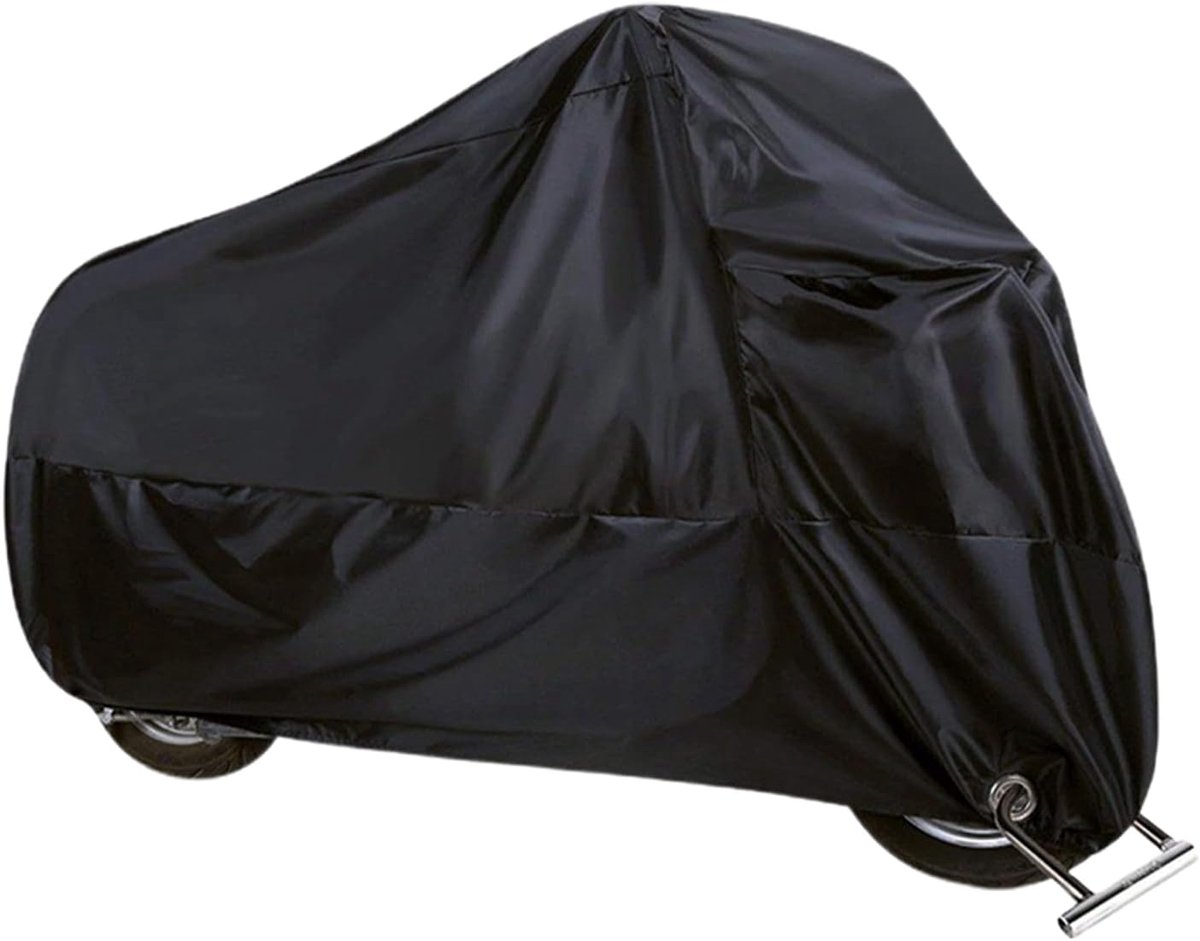 SnelShoppen - Motorrijtuighoes Waterdicht - Motorcover - Polyester - Winterbestendig - UV-bestendig - Moped/Scooter Tarpaulin met Sluitopeningen - All