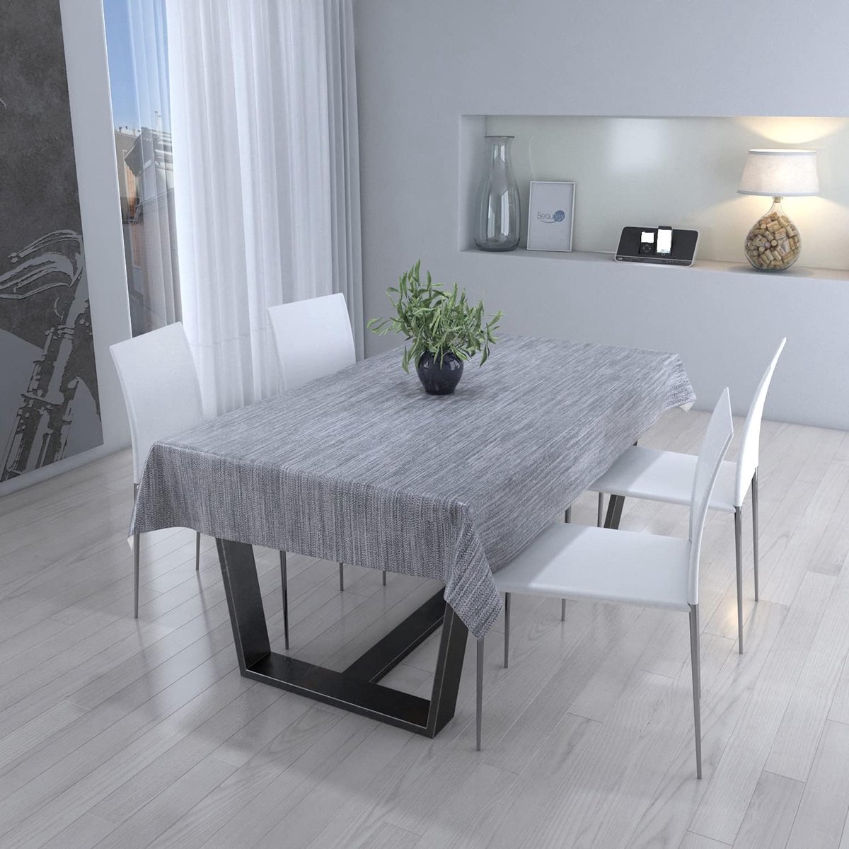 SnelShoppen - Waterdichte Oliekleed Tafelkleed Rond Ovalen Vierkant Keuken Tuin Beschermend Onderhoudsvriendelijk 140x220cm