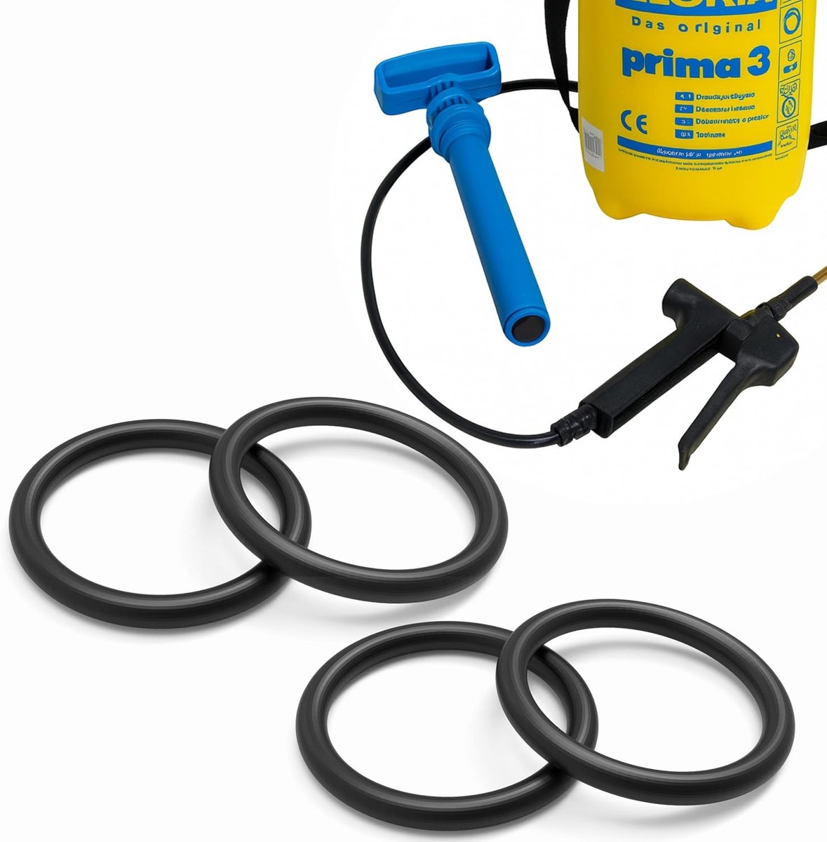 SnelShoppen - O-ring afdichting voor drukspuit - Ø38 mm binnen - 48 mm buiten - rubberen afdichting voor druk- en tuinsproeiers - vervangonderdeel
