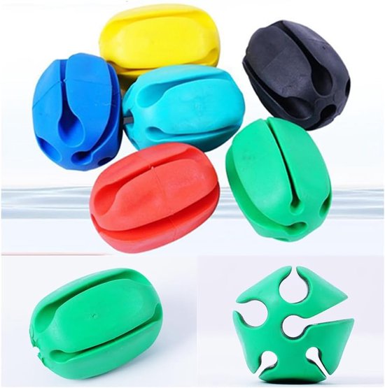 SnelShoppen - Fishing Rod Puller en Rod Holder Set - 12 Stuks Silicone Rod Clips met 5 Holes - Bescherming voor Vissenstokken - Handige en Draagbare A van Snelshoppen — afbeelding 2