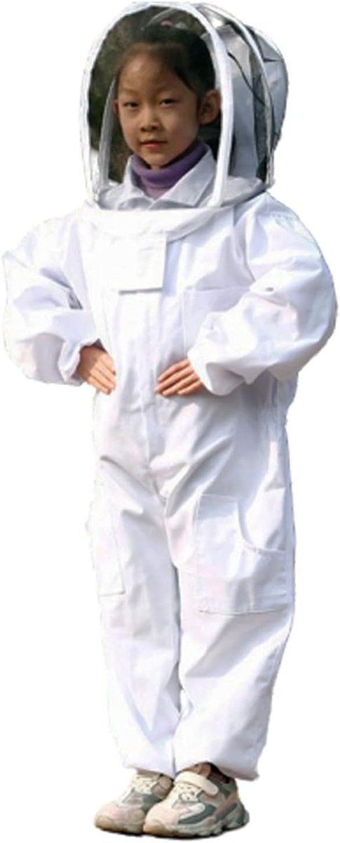 SnelShoppen - Beekeeping Clothing voor Kinderen - Beschermende Beekeeper Kleding, Katoenen Lange Mouwen, Kinderen Veilig in de Natuur, Ideaal voor Bij