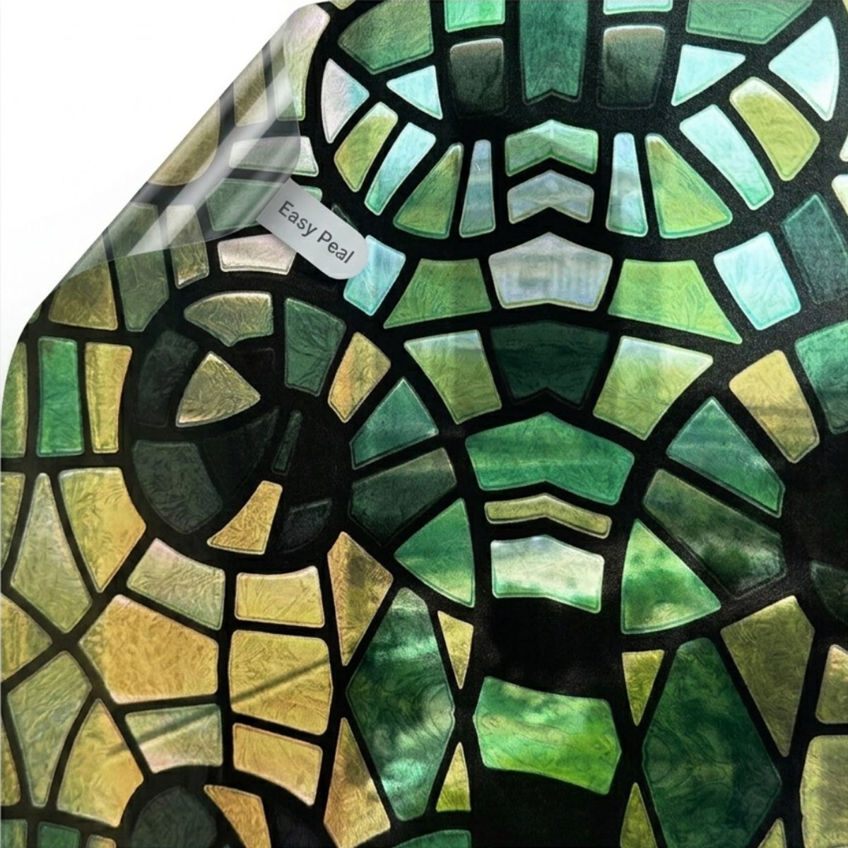 CLGP® Raamfolie Glas in Lood - Zelfklevend - Antieke Look - Lood Regenboog