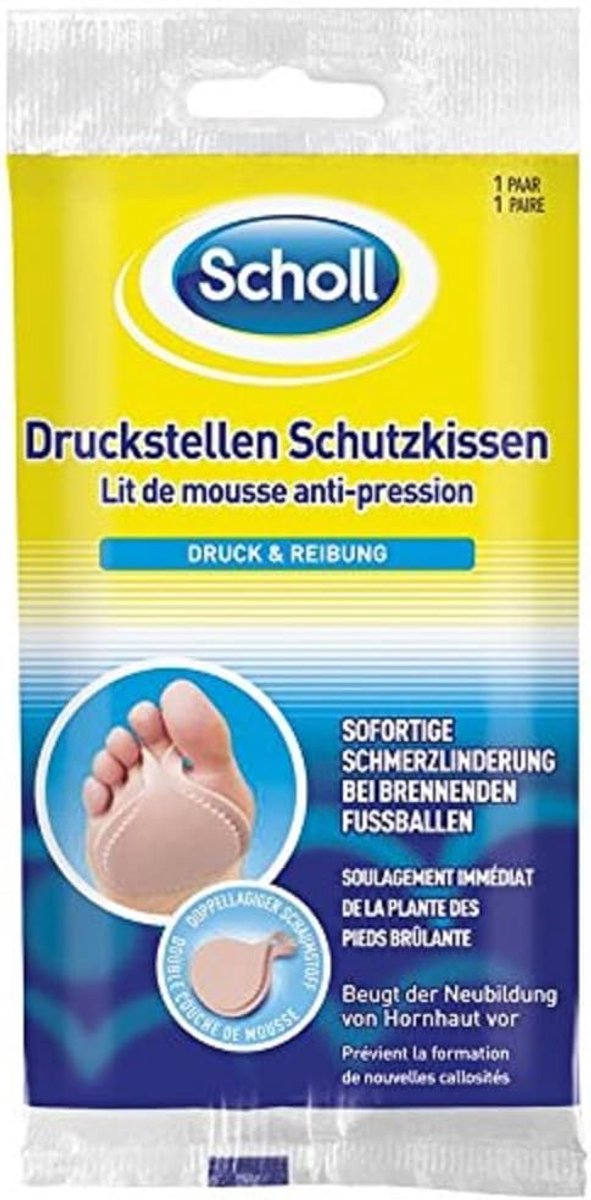 SnelShoppen - Scholl Drukpunten Beschermende Pad - Drukbescherming voor Voeten, Extra Zacht, Dubbel Laags Schuim, Wasbaar en Herbruikbaar
