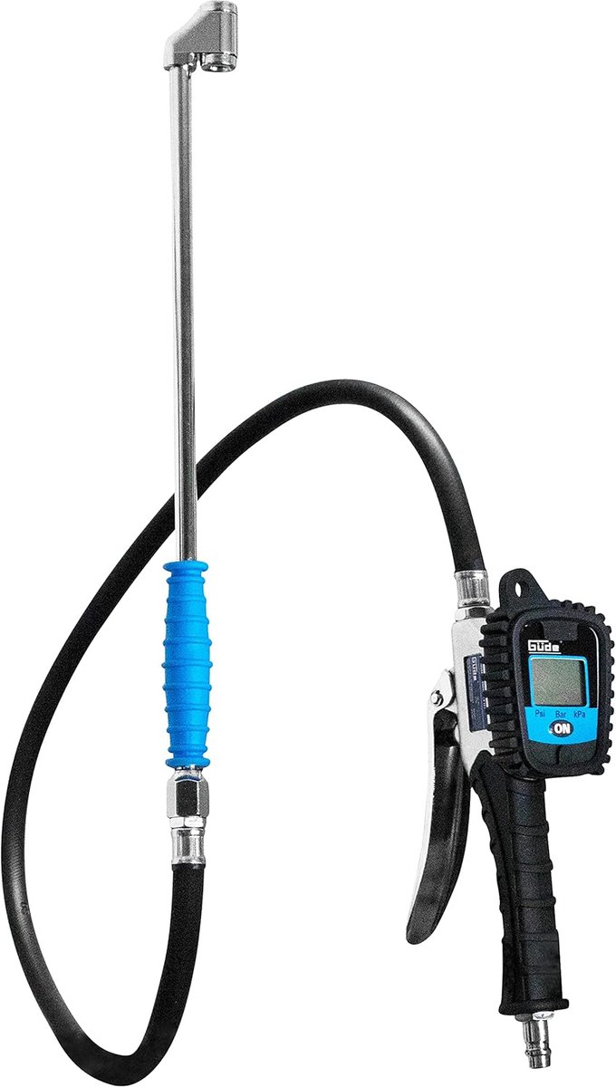Thijox - Digitale Bandenpomp V 12 Pro - Multifunctioneel Display - 0-12 Bar Werkdruk - Fijn Doseerbaar Luchtdeflatieventiel - Kalibreerbaar - Voor Luc