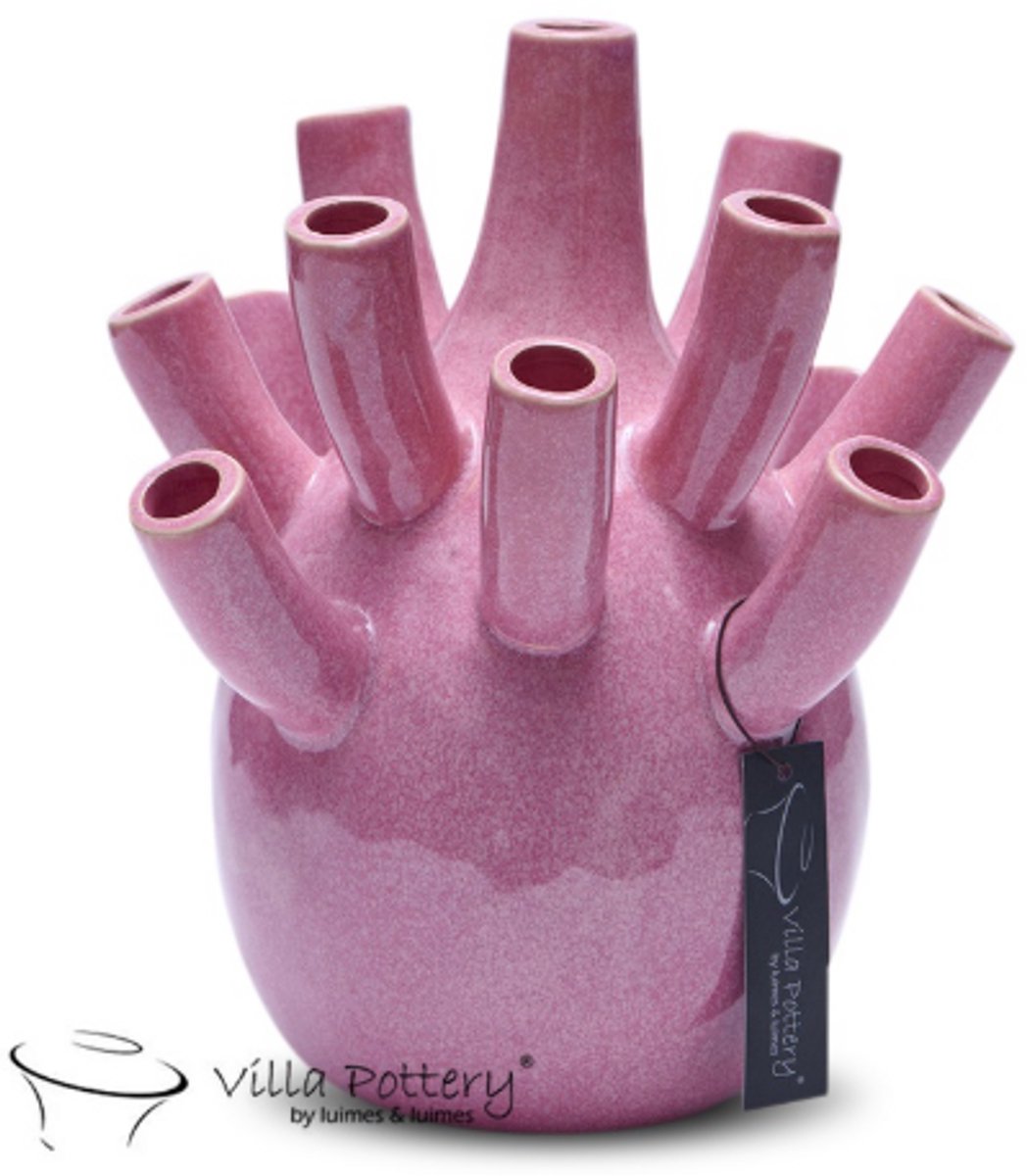 Vaas - Villa Pottery - Woondecoratie - Keramiek - Decoratie - Voorjaarscollectie - Waterdicht - Pinokkio 1_3 Pink