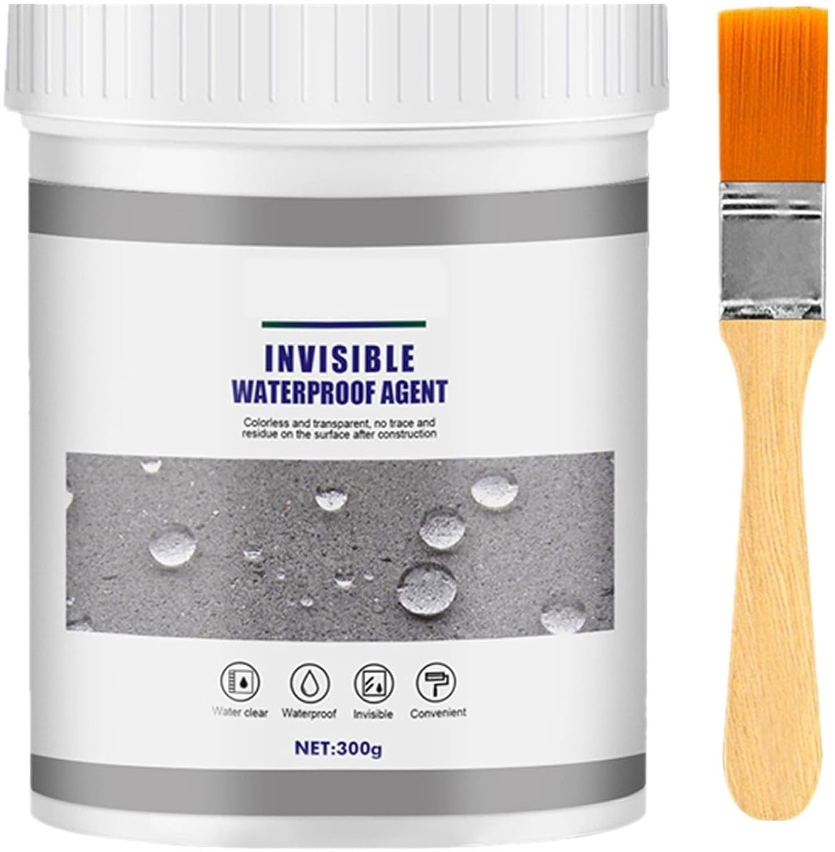 Waterdichte Coating 300g - Transparante Kit - Badkamer & Dak