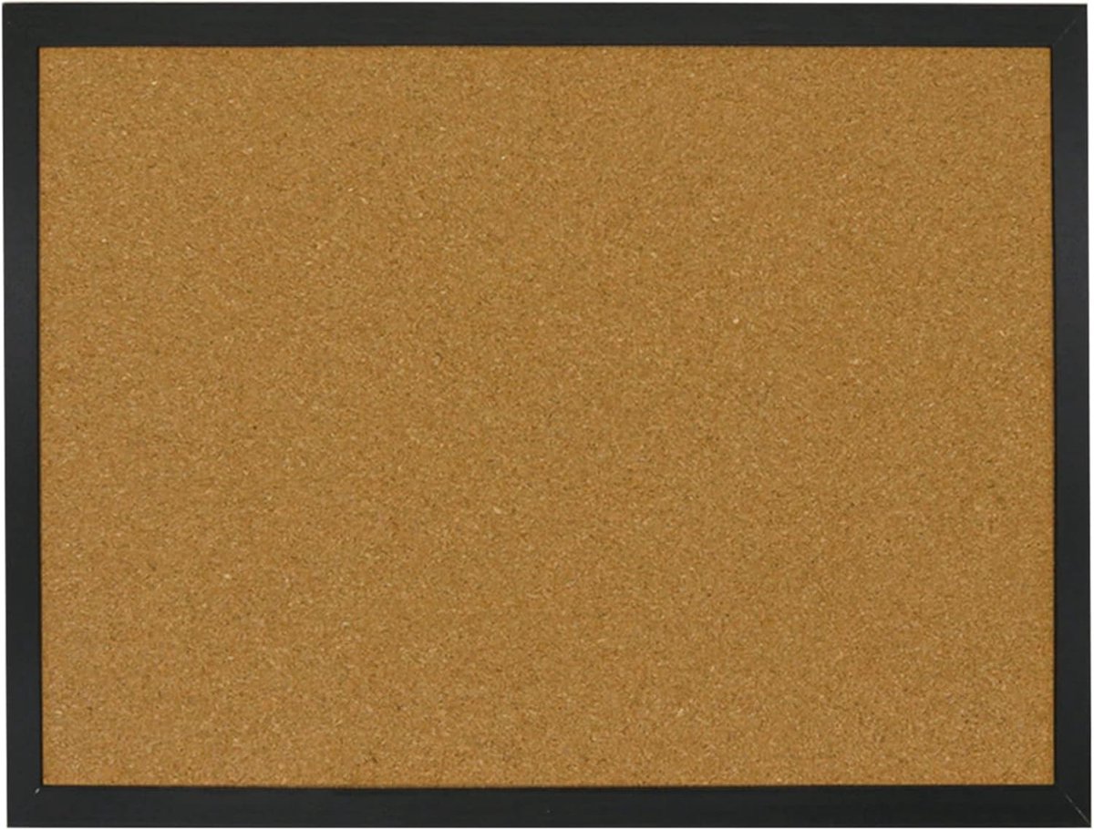 SnelShoppen - OWLKELA Pinboard met Houten Frame - Kurk Memo Board - Zelfhelend Corkboard met Push Pins en Montagemateriaal - Ideaal voor Thuis, Kantoo