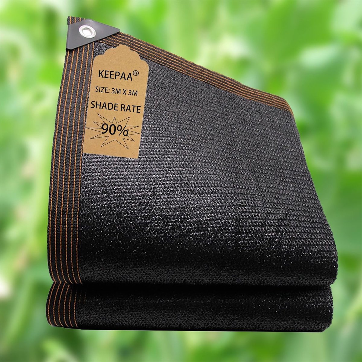 SnelShoppen - Shade net UV bescherming 3m x 3m voor kas, tuin, balkon, patio, weerbestendig en ademend materiaal, ideaal voor planten en buitengebruik
