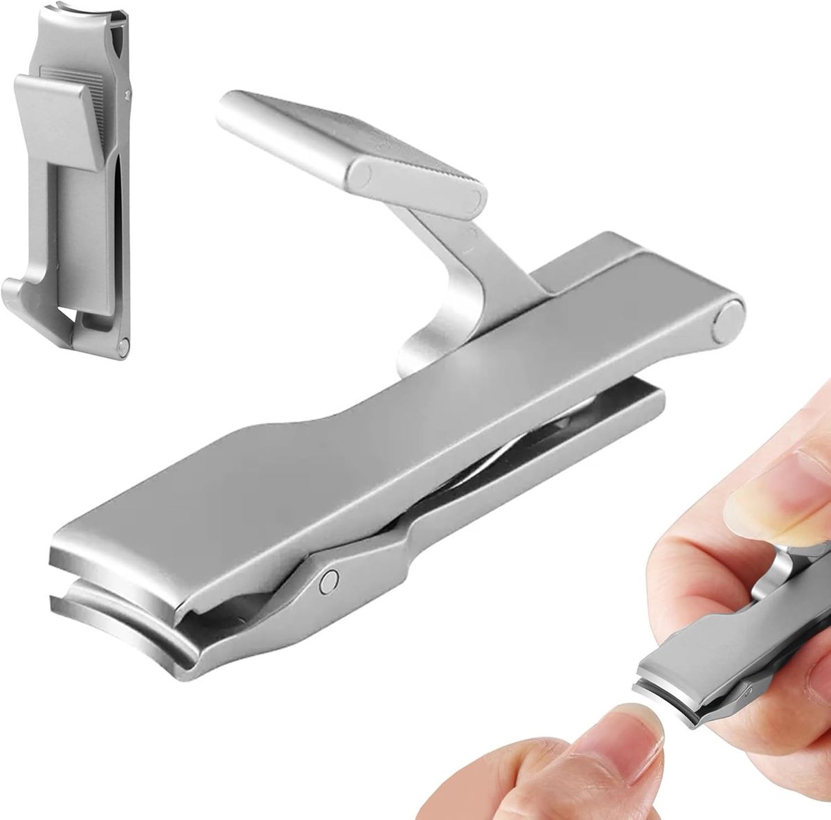 SnelShoppen - Professionele Nagelknipper, RVS Nagelclipper, Ergonomische Toenail Clipper, Ultra-Scherpe Nagelsnijder, Geschikt voor Alle Leeftijden, Z