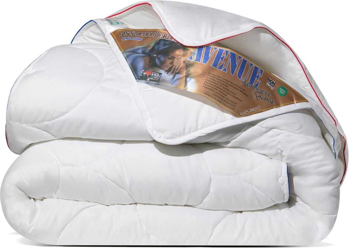 SnelShoppen - Luxe 4 Seizoenen Dekbed 240x200cm - Anti-Allergie met 2 Delen - Zacht en Glad Microfiber - Geschikt voor Zomer en Winter