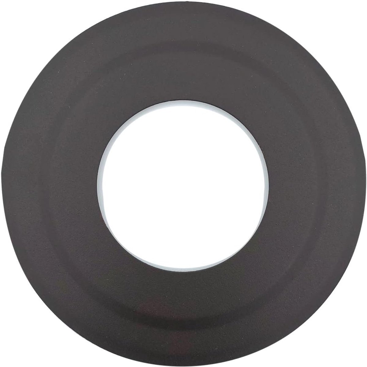 SnelShoppen - Zwarte stalen rosette voor 80 mm pijpen, wanddoorvoer voor schoorsteenpijpen van hout of pelletkachels, hoge hittebestendigheid, robuust