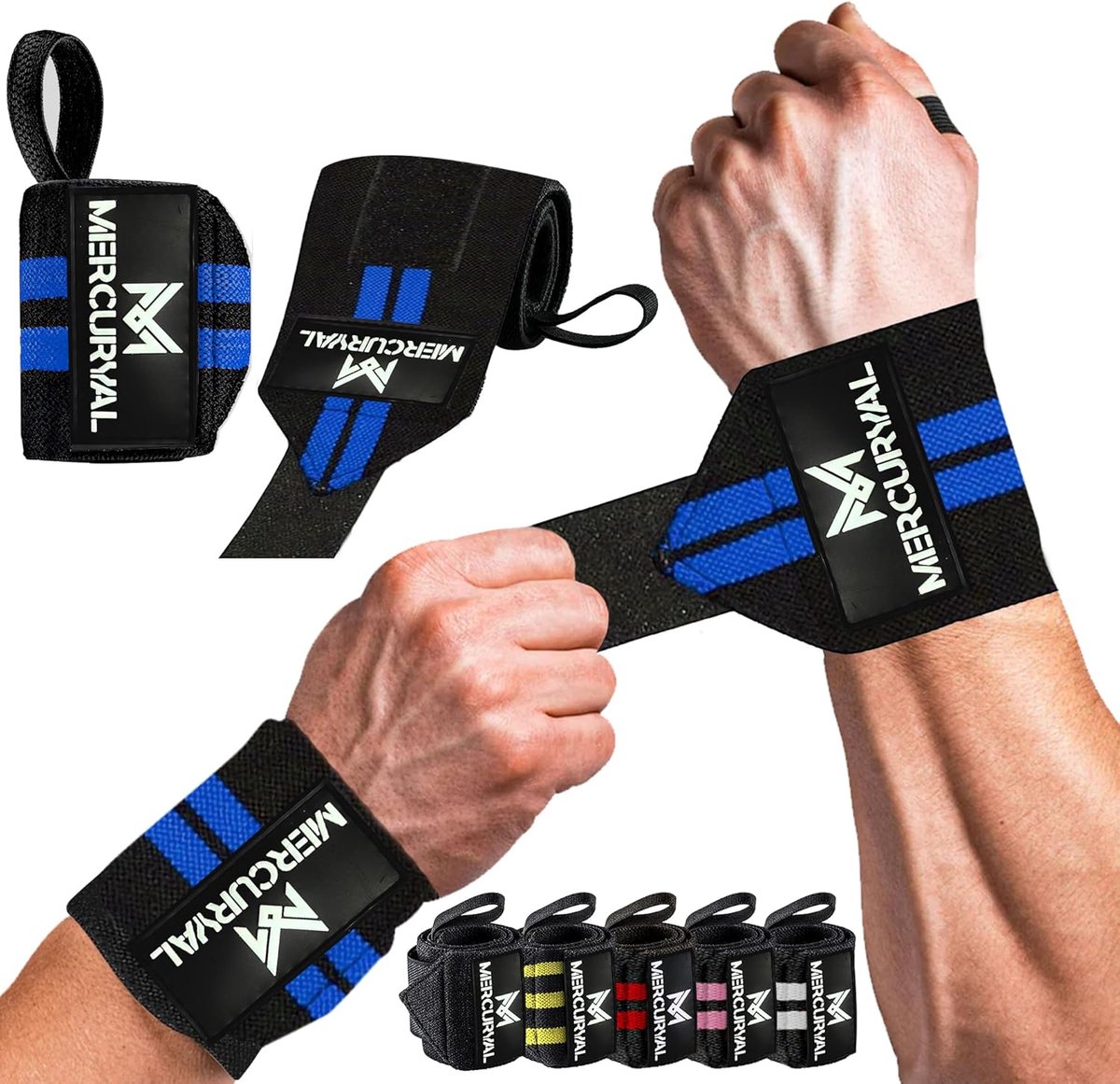 SnelShoppen - Fitness Wristbands voor Crossfit, Unisex Sport Armbanden, Stevige Stabiliteit voor Krachttraining, Ideaal voor Bench Press en Dips
