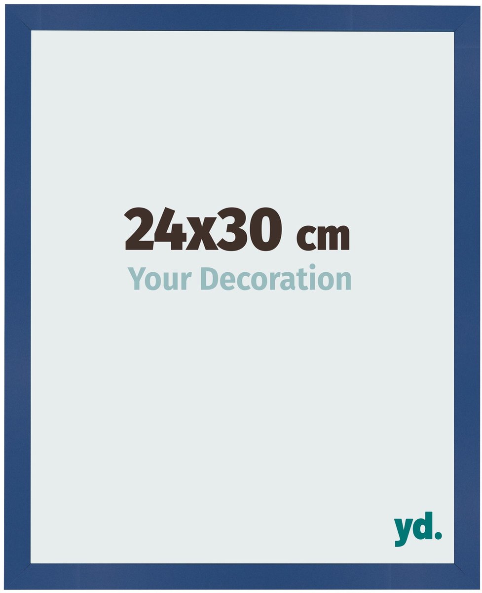 Your Decoration - Fotolijst 24x30 cm - MDF - Donkerblauw - Bologna