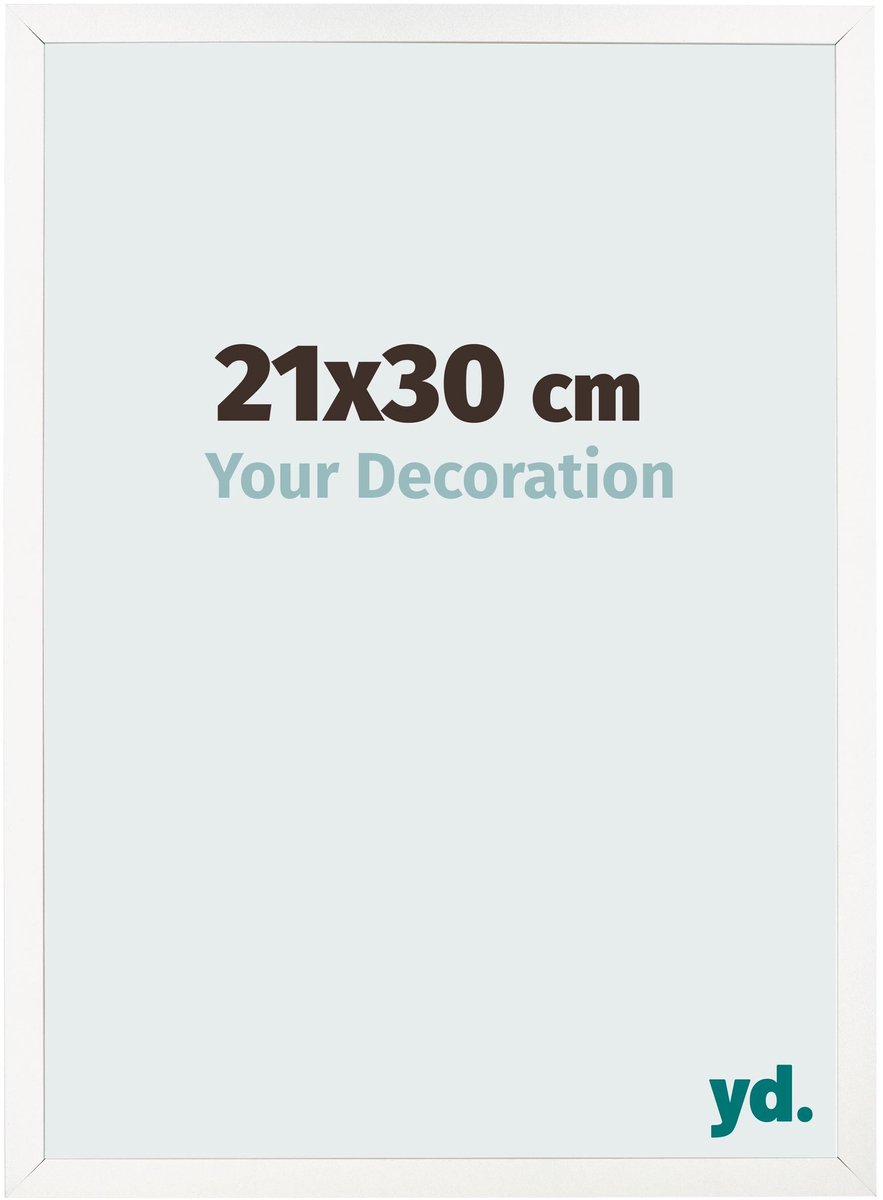 Your Decoration - Fotolijst 21x30 cm - MDF - Wit Hoogglans - Bologna