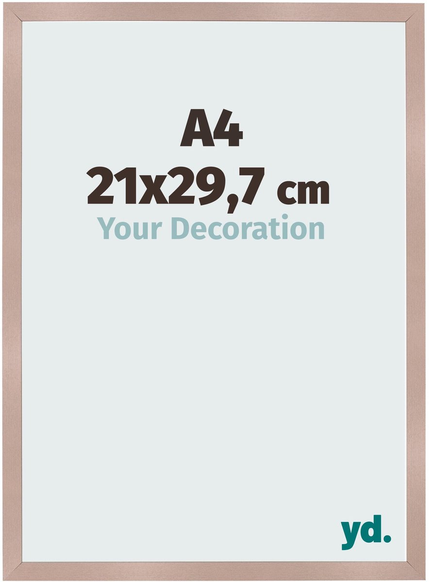 Your Decoration - Fotolijst A4 21x 29,7 cm - MDF - Oudroze - Bologna