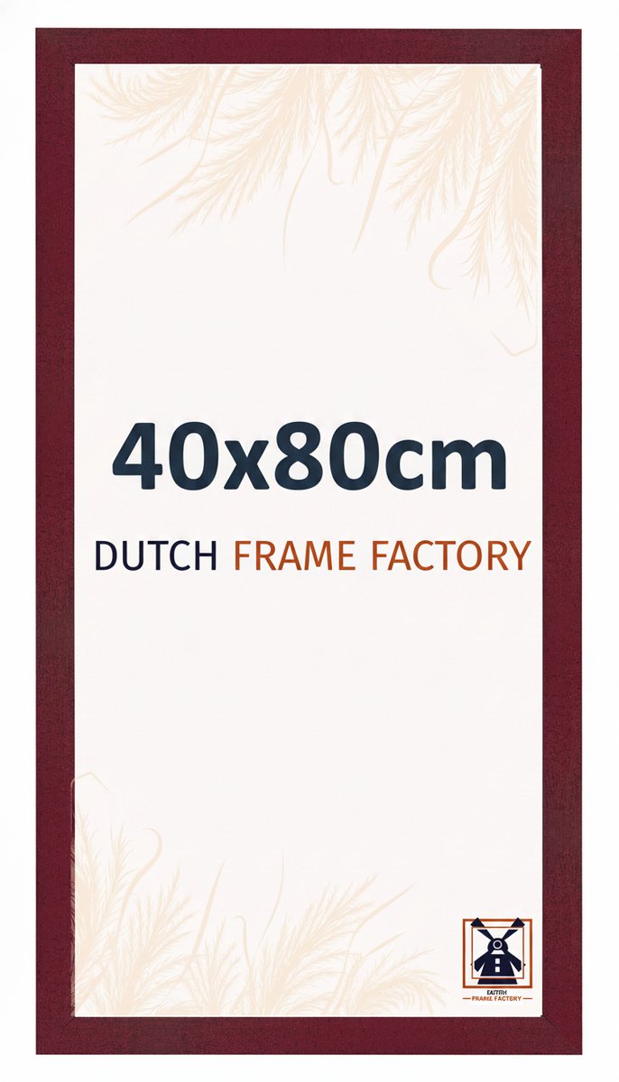 Dutch Frame Factory Fotolijst 40x80 cm - MDF - Wijnrood Geveegd - Benno