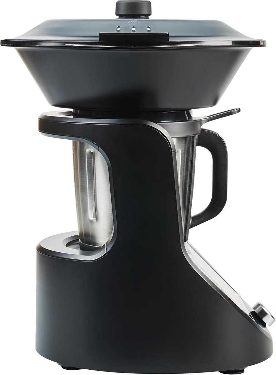 SnelShoppen - Multifunctionele Food Processor met Kookfunctie, Universele Keukenrobot met Wifi Weegschaal, LCD Display, Perfect voor Soepen, Taarten,