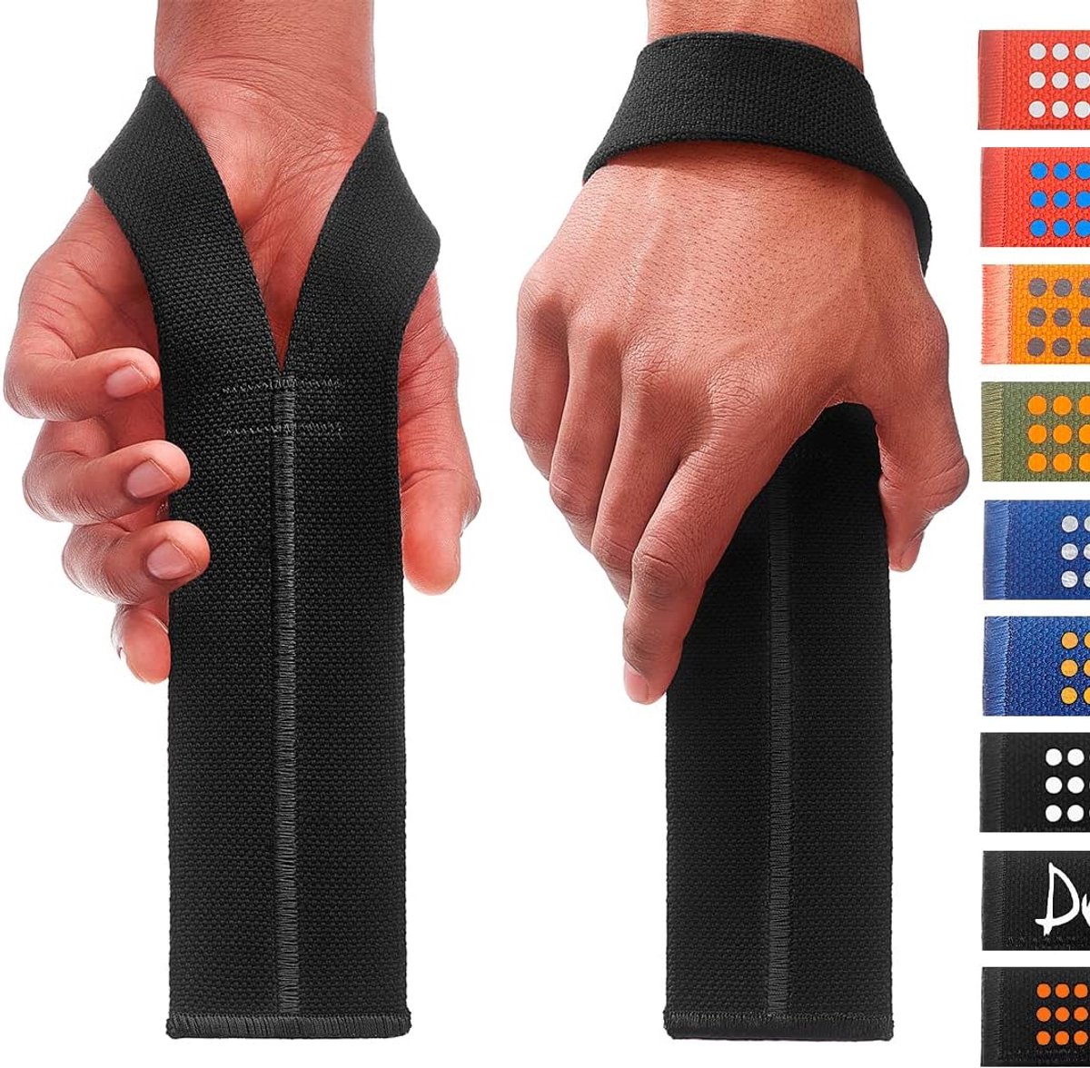 SnelShoppen - Lifting Straps voor Gewichtheffen - 300kg Getest - Multifunctionele Polsbanden voor Powerlifting, Deadlift, Crossfit - Comfortabel en Ve