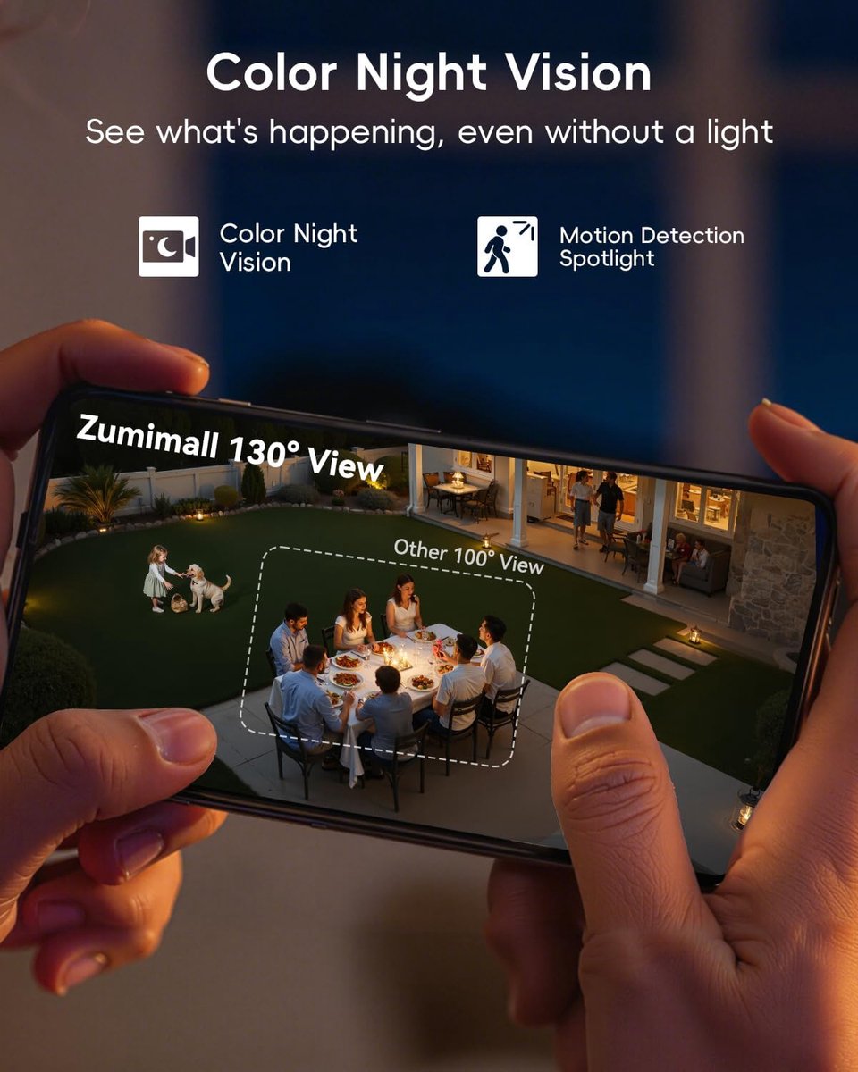 SnelShoppen - Draadloze Oplaadbare Batterij Aangedreven WiFi Camera, Beveiligingscamera met Nachtzicht, Indoor/Outdoor, 1080P Video met Bewegingsdetec