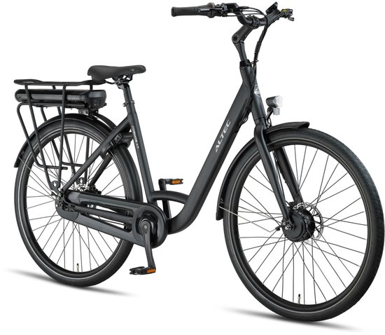Altec Cosmos - Elektrische Stadsfiets - Elektrische Damesfiets - Hydraulische Schijfremmen - Voorwielmotor - 7 Versnellingen - 28 inch - 52 cm - Zwart — afbeelding 2
