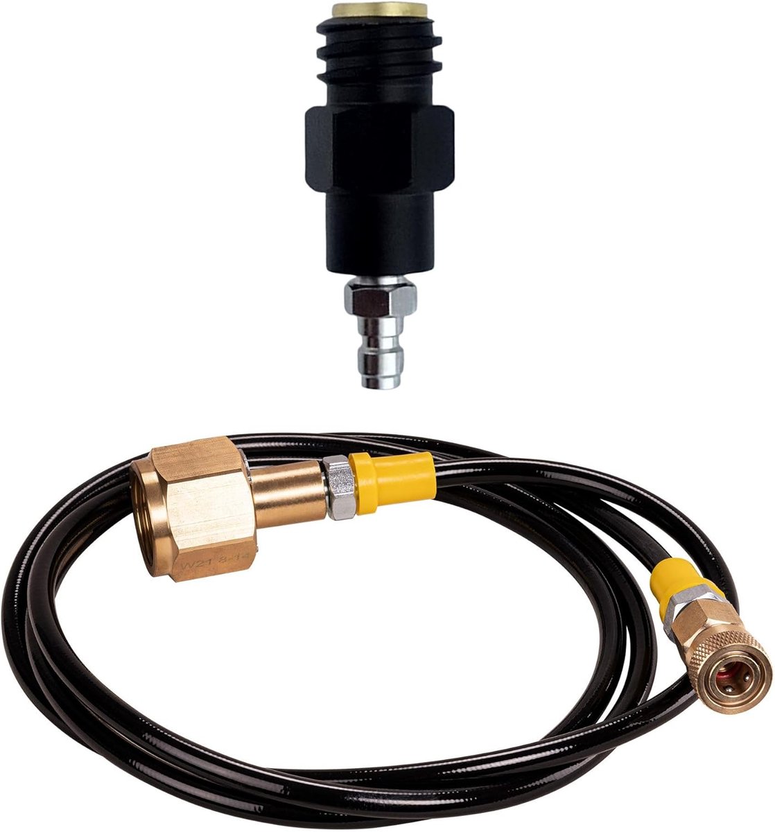 SnelShoppen - CO2 Adapter-hogedrukslang voor Bruiswatertoestellen, Geschikt voor Grote CO2-flessen, Bespaar Geld en Vermijd Flessenwissel, Perfect voo