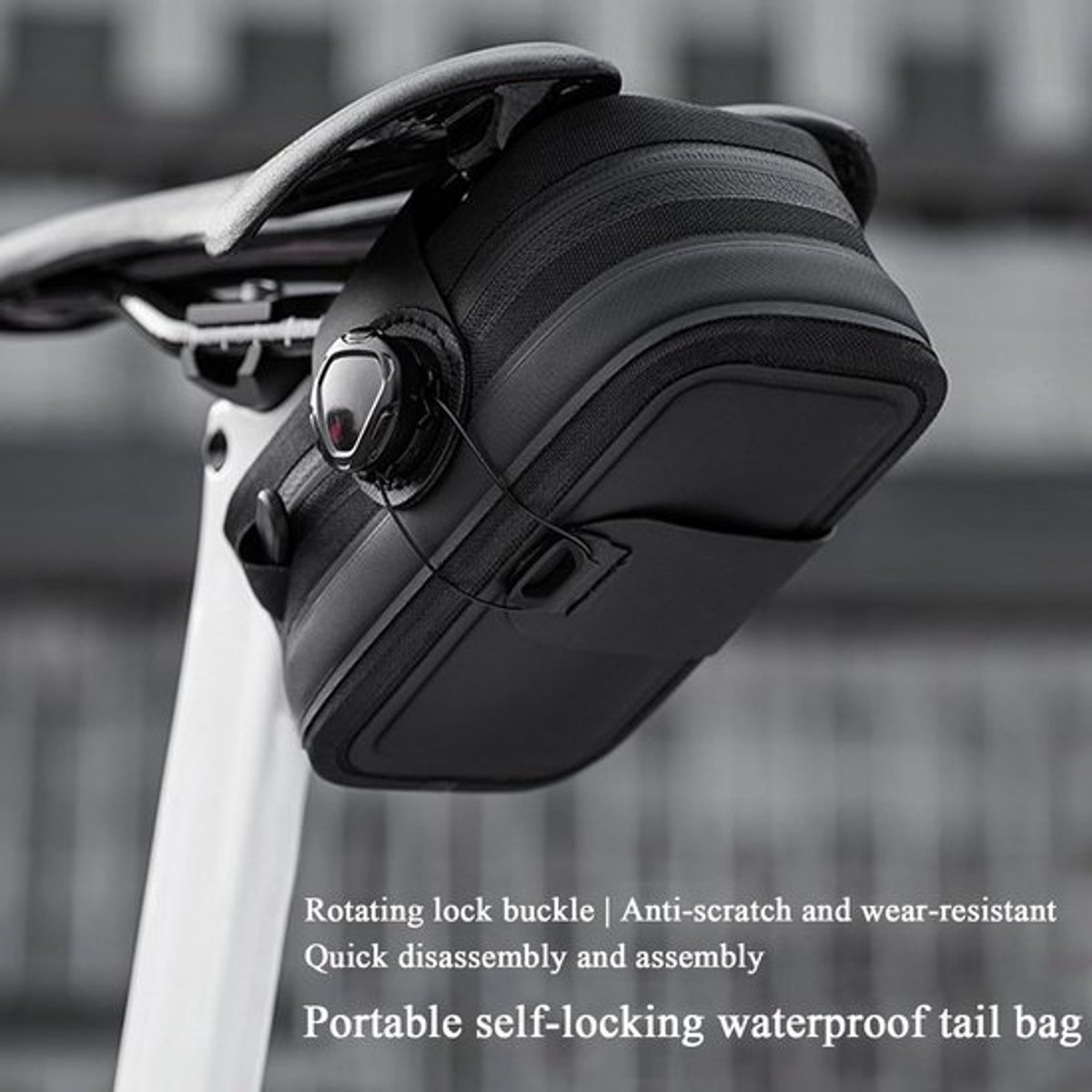 Fietszadeltas - Fietstas Zadeltas - Fietsen Opbergen - Waterafstotend Materiaal - 100 g - Zwart