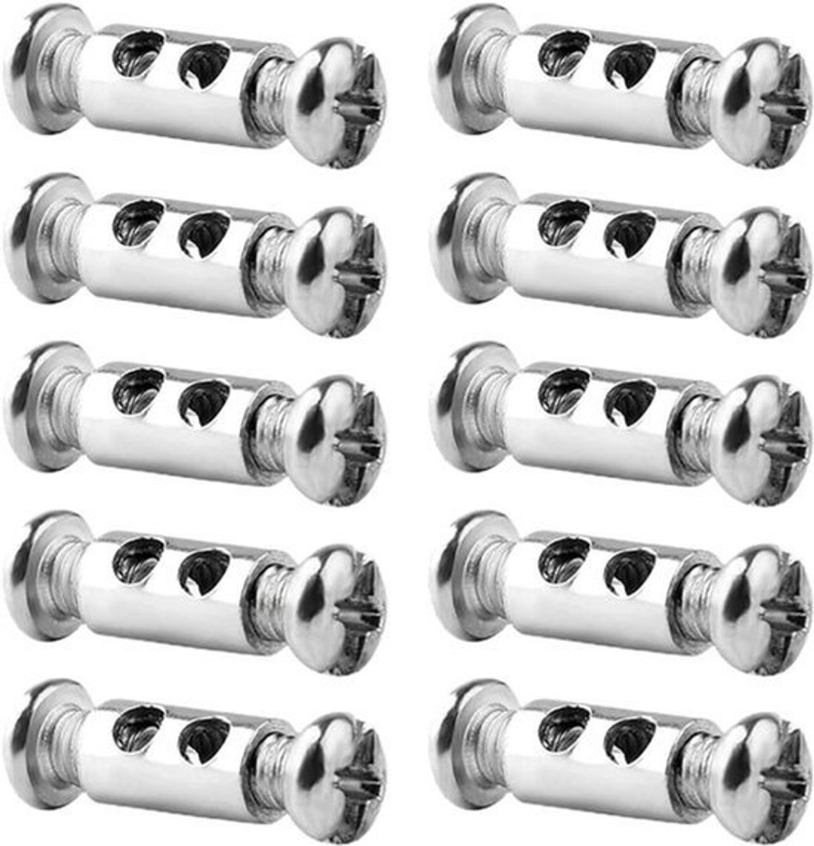 Kabelklemmen - 10 stuks, geschikt voor draadkabels en staalkabels van 1-2 mm diameter