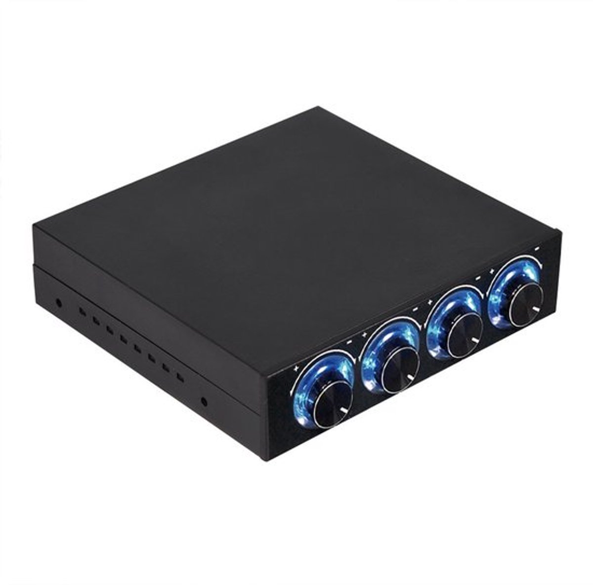 PC Fan Speed Controller, 4 Kanaals Koellichaam Controller voor Computer met Blauwe LED
