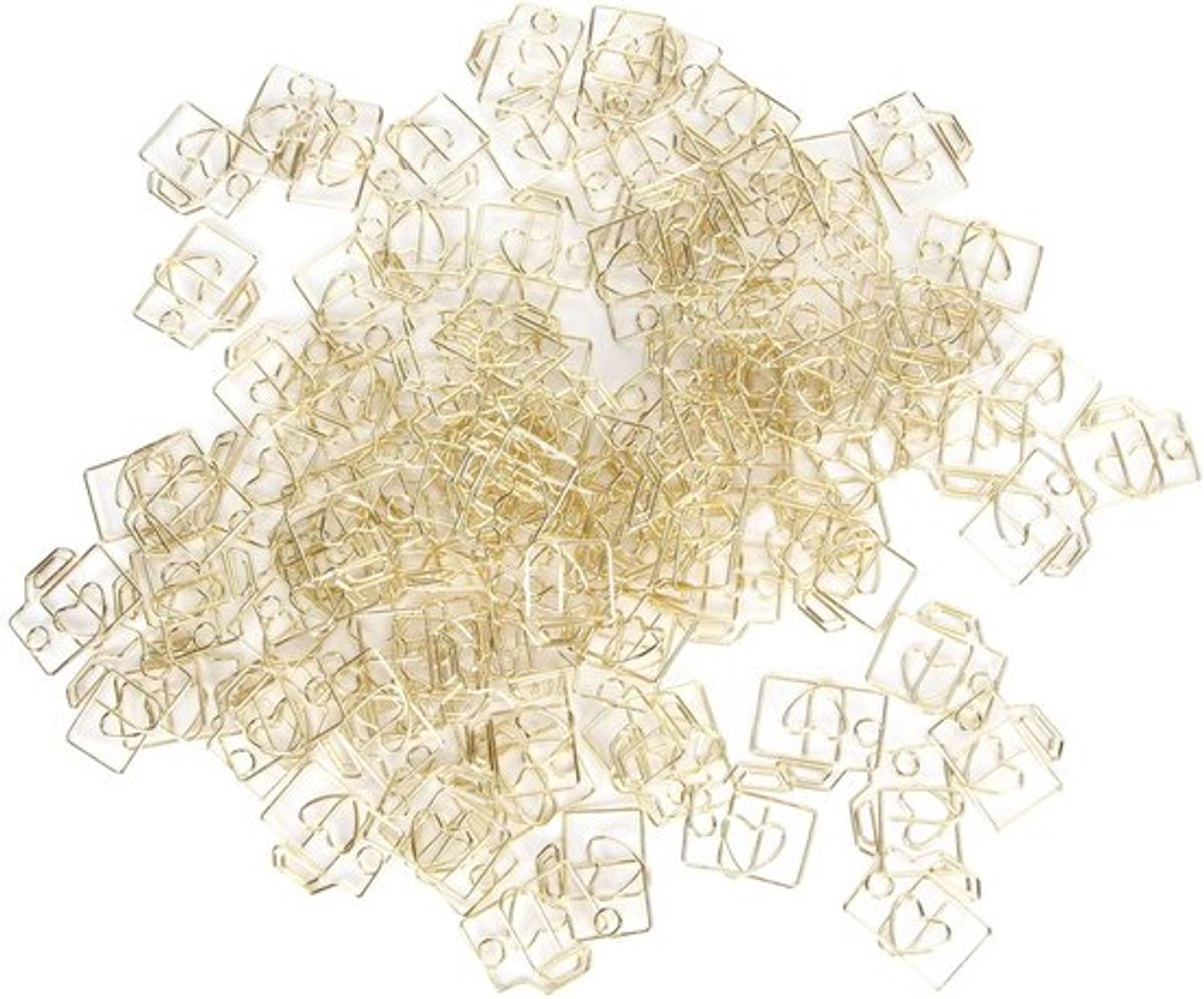 100 Stuks Paperclips Voorkomen Slip Camera Decoratieve Metalen Bladwijzerclips voor Papieren Document Goud