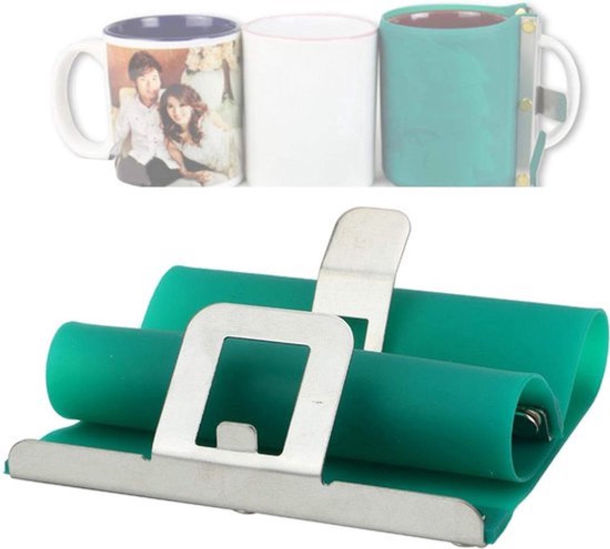Siliconen Mok Wrap Transfer Sublimatie - Mok Schimmel - 12oz Cup Klem Armatuur - Afdrukken Mokken .