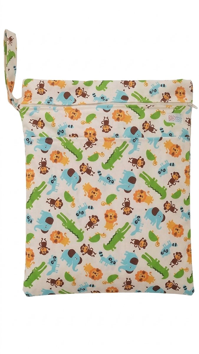 Piriuki Wetbag Groot – 32 × 30 cm – 2 Vakken – Savanne