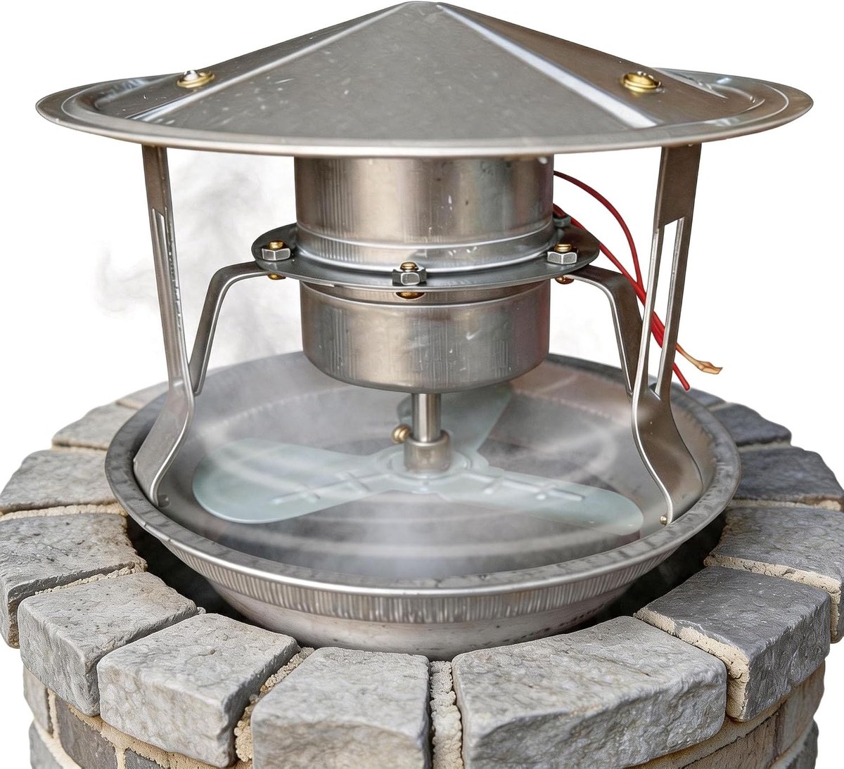 SnelShoppen - Fume Exhaust Fan 40W - Rookafzuiger voor Schouw - Ventilator voor Open Haard - 12.5-17cm - Geluidsarm - Duurzaam Metaal - Ideaal voor Ke
