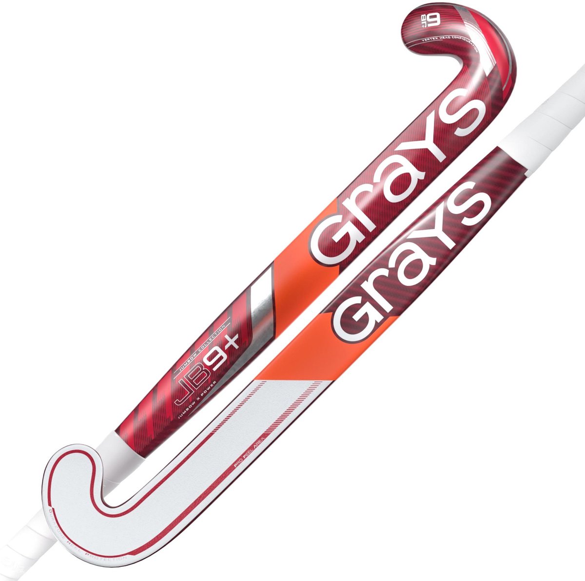 Grays JB 9+ Senior Hockeystick Rood