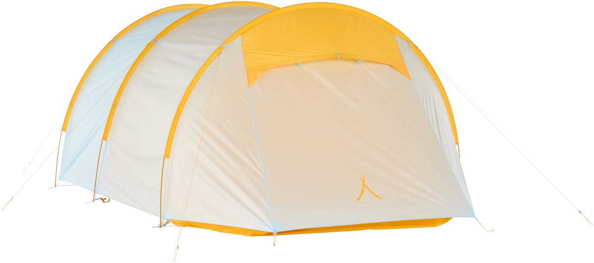 GRAND CANYON Zelt Robson 3 PRO Trekkingzelt für 3–4 Personen – geräumiges Tunnelzelt mit großer Apsis, Moskitonetz und Aluminiumgestänge