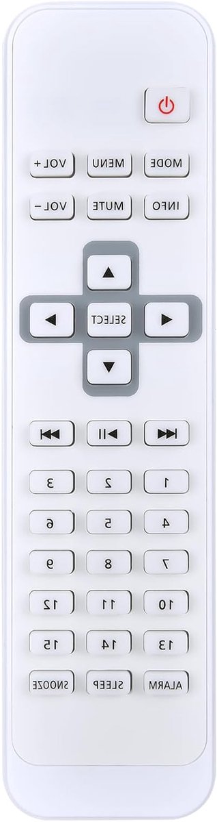 Afstandsbediening - Universele Bediening - Radio Bediening - Directe Compatibiliteit - 13.5 cm - Wit