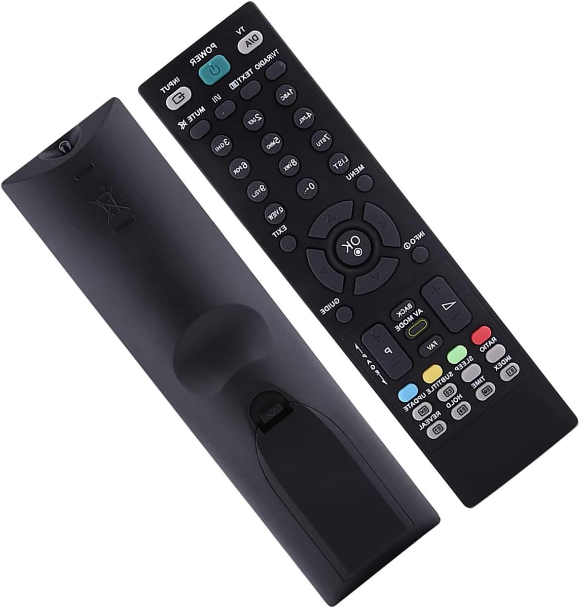 Universele Afstandsbediening - Controller TV - TV Bediening - Geen Programmering - 8 Meter - Zwart