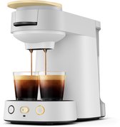 Philips Senseo Vibe Koffiepadmachine CSA225/50 - Compact - Keuze uit 1 of 2 Kopjes - Instelbare Intensiteit - Automatische Uitschakeling - Lichtgrijs