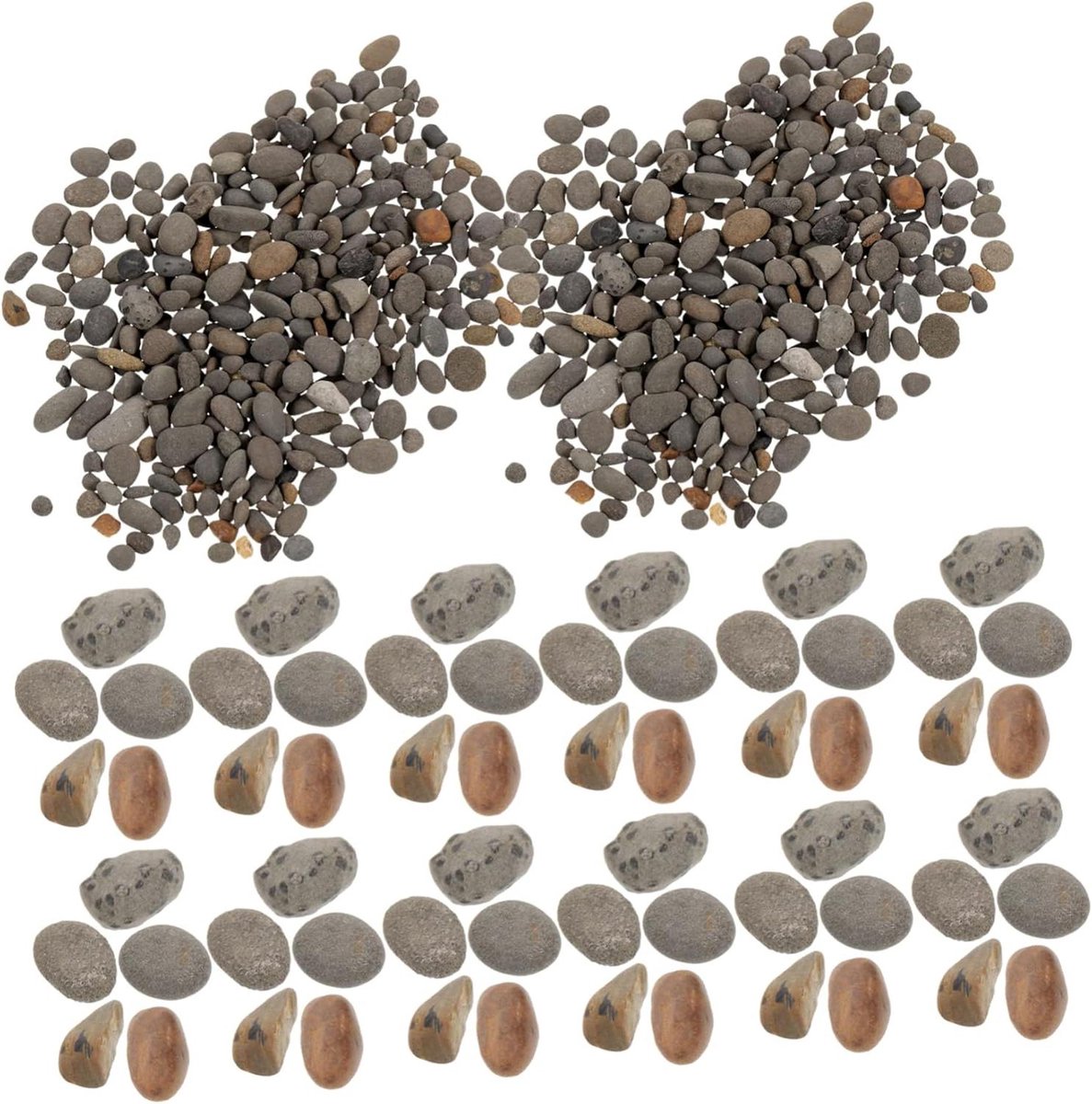 Miniatuurstenen Decoratie - Decoratieve steentjes - Aquarium inrichting - Natuurlijk gepolijst - 89 gram - Zoals afgebeeld