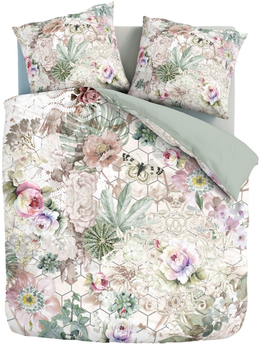 Suela Home - Marlo - Dekbedovertrek - Eenpersoons - 140 x 200/220 - Multi - Katoen