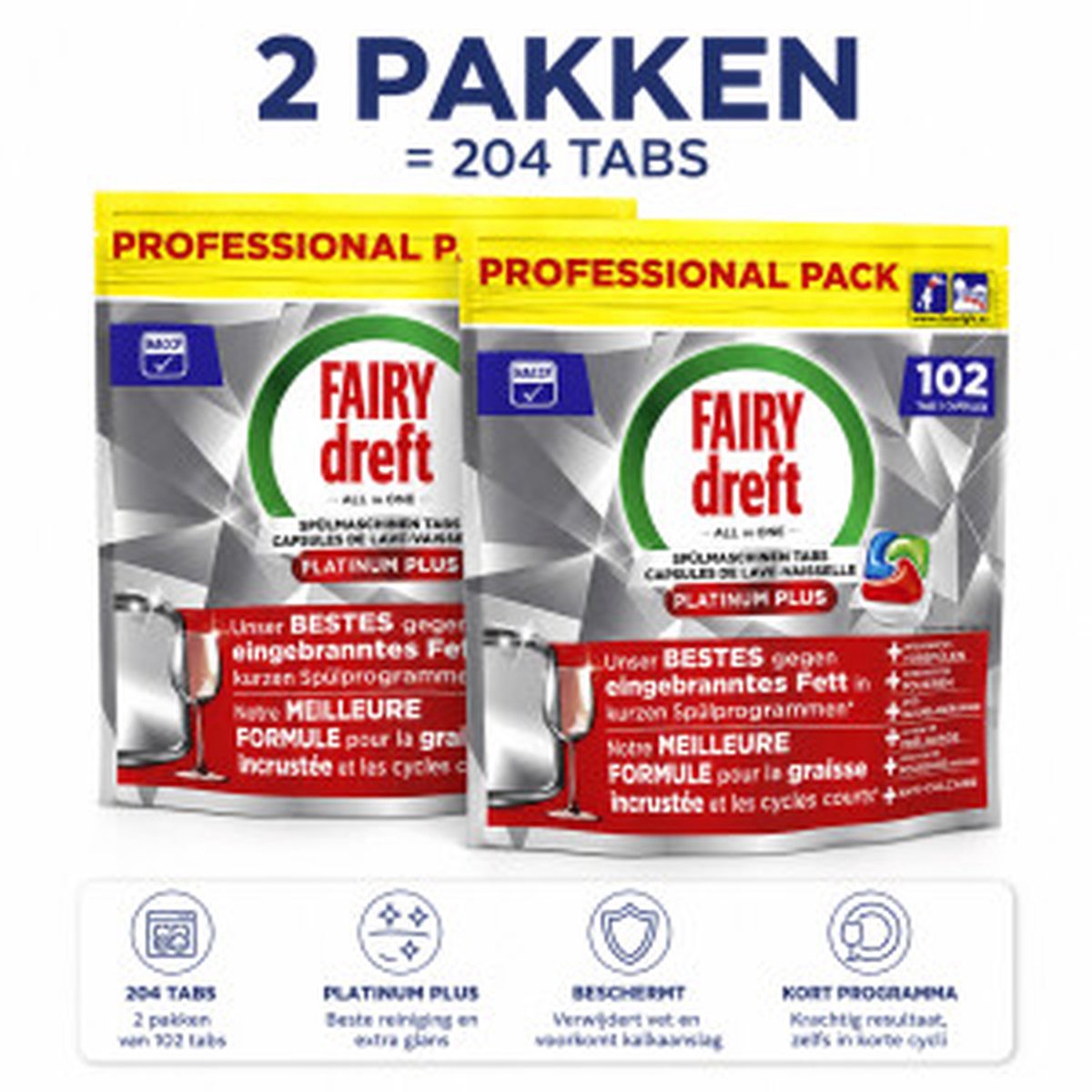 Fair Dreft Platinum Plus All in One 204 capsules