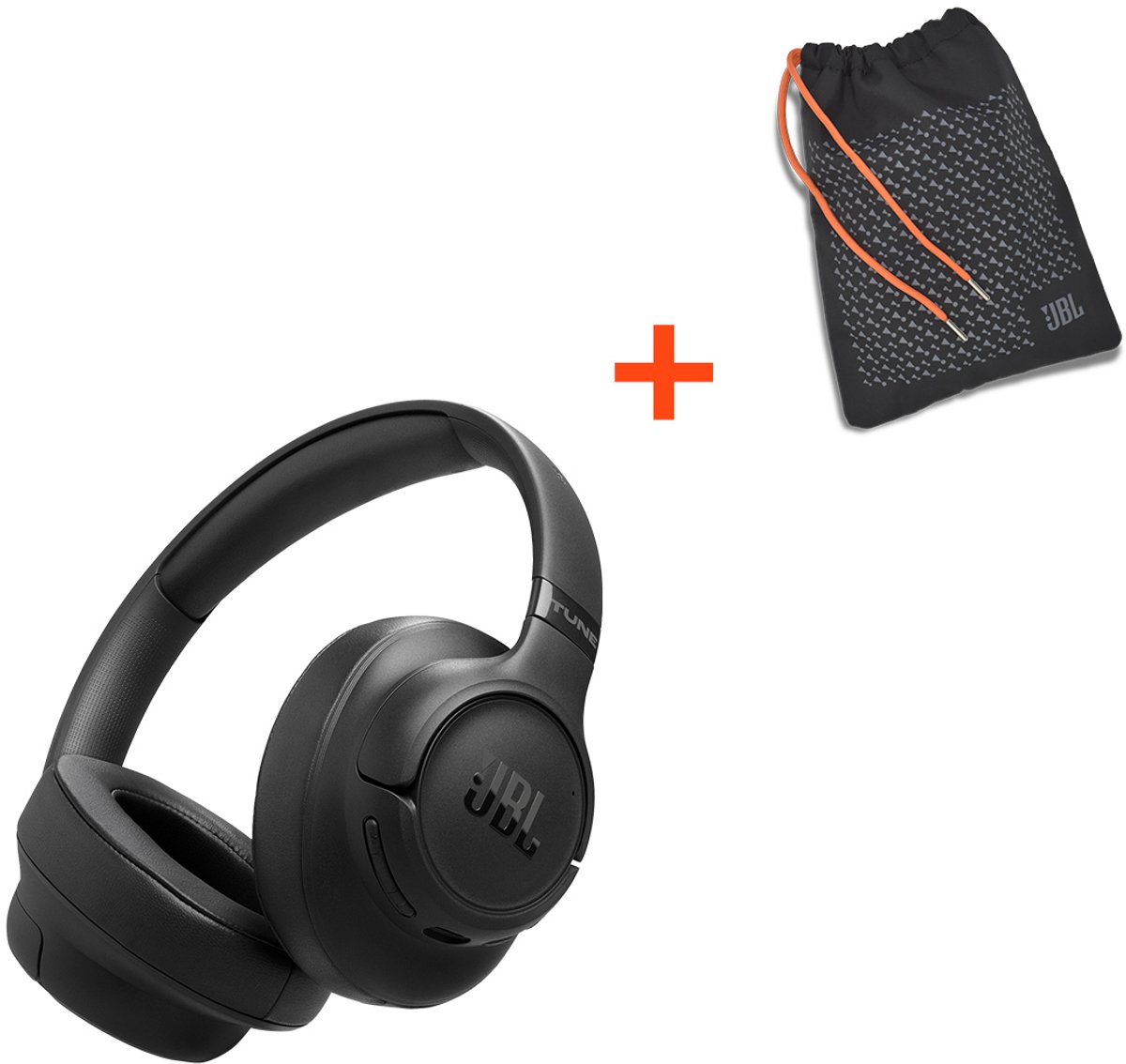 JBL Tune 780NC met GRATIS JBL OPBERGZAKJE - Draadloze Noise Cancelling Koptelefoon - Bluetooth - Over-ear - 70 uur batterij - ANC - Zwart