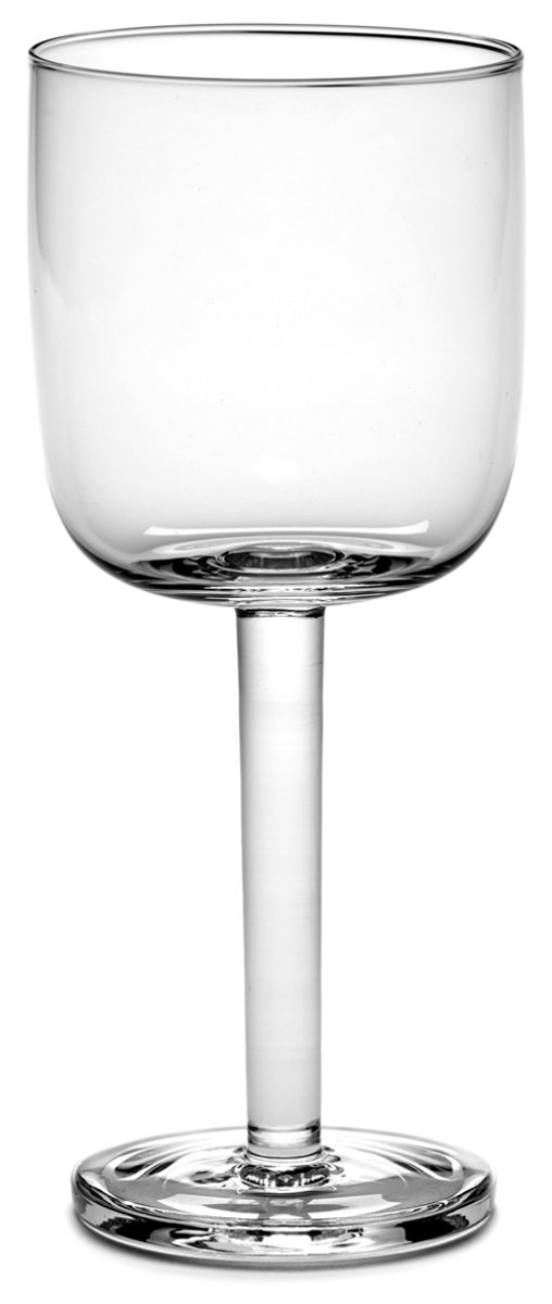 Piet Boo B0819204 WITTE WIJNGLAS GEBOGEN BASIS