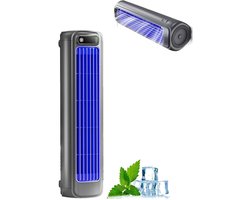 Originele draadloze wandventilator met 3 snelheden | Stil en draagbaar | geschikt voor wandmontage, ideaal voor keuken | slaapkamer en kantoor | grijs