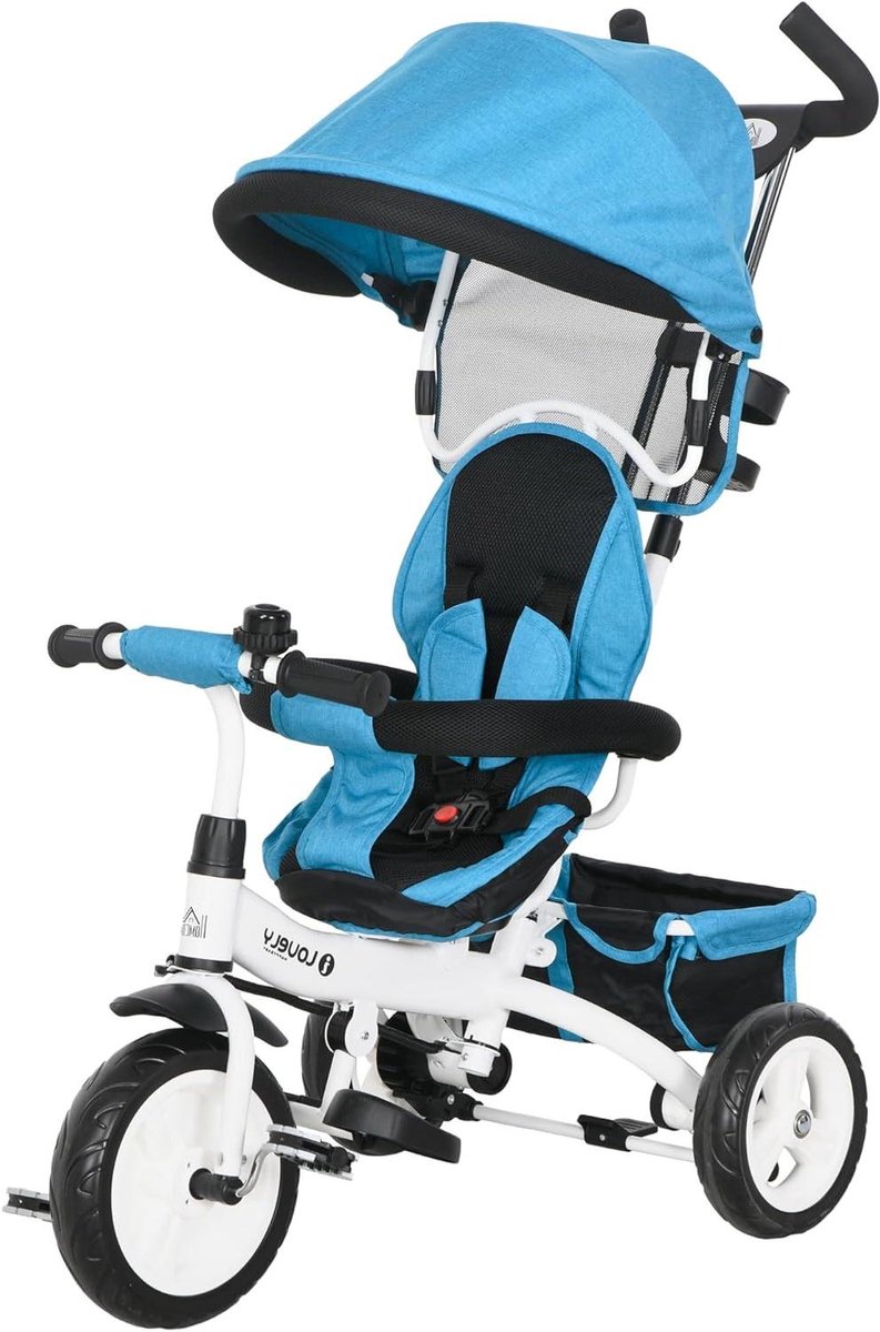 Baby Driewieler - Kinderwagen Fiets - Veilig Buiten Spelen - 6-In-1 Groei Model - 95 x 50 x 106 cm