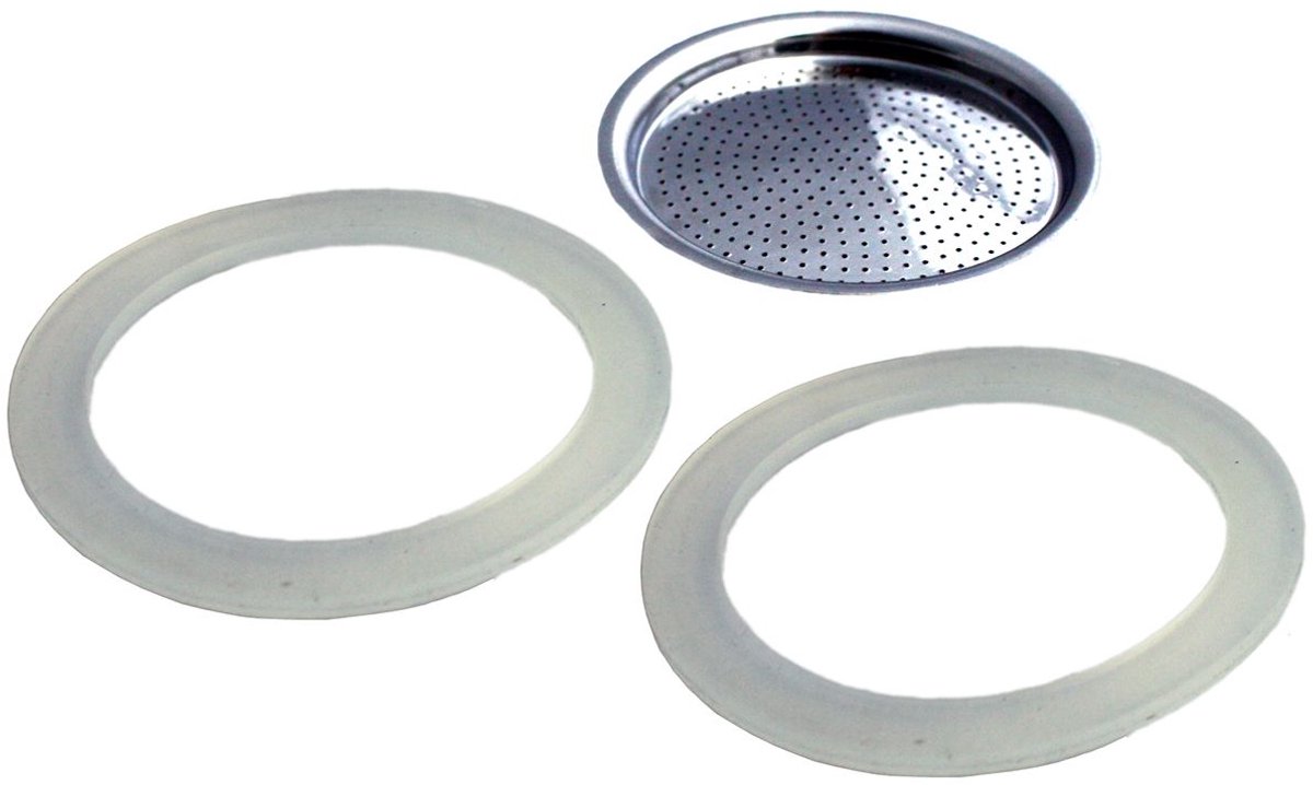 Filterplaatje met 2 Afdicht Ringen, 7 cm, 6 Kops, Geschikt voor NANDO Percolator 16390 - GEFU | NANDO