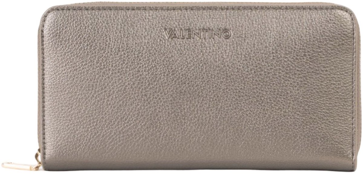 VALENTINO portemonnee Farn Zip Around Wallet Gun Metal grijs